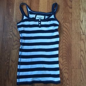 Abercrombie striped tank top